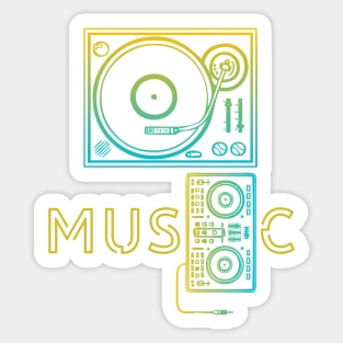 Audio Aesthetics: Artistry in Music Sticker